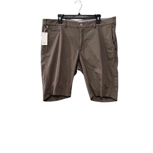 New Brax Bari Size US40/34 Cotton Blend Bermuda Shorts Brown